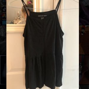black flowy tank top